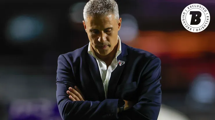 Hernán Crespo técnico do São Paulo durante partida contra o Portuguesa Paulista no estádio Morumbi pelo campeonato Paulista 2026. Foto: Marcello Zambrana/AGIF
