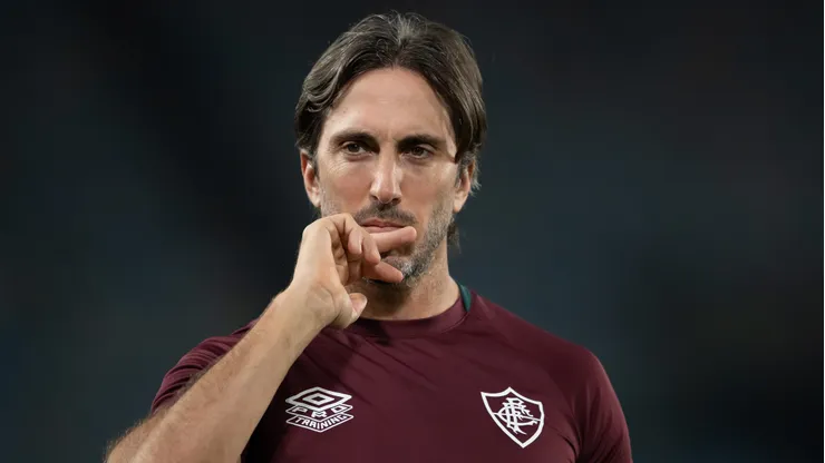 Luis Zubeldía técnico do Fluminense durante partida contra o Ceara no estádio Maracanã pelo campeonato Brasileiro A 2025.