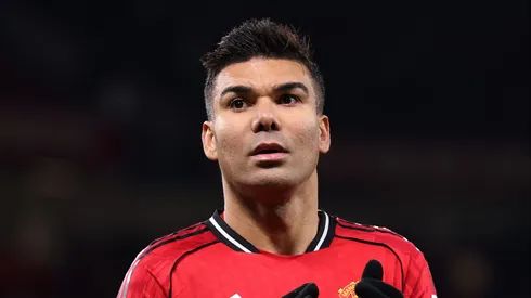 Casemiro se despede do Manchester United. (Photo by Carl Recine/Getty Images)