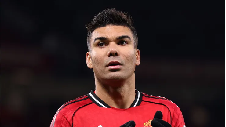 Casemiro se despede do Manchester United. (Photo by Carl Recine/Getty Images)