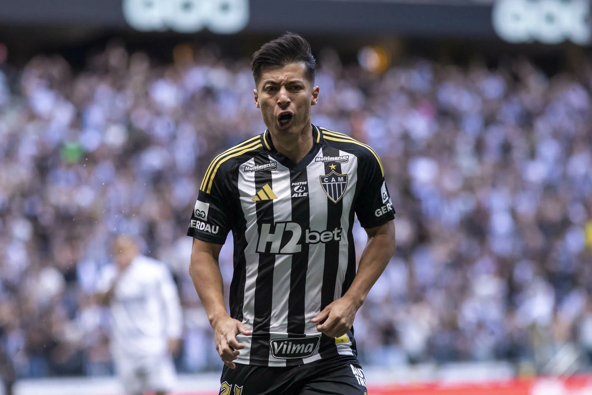 Alan Franco é mais um estrangeiro do Galo. Foto: Fernando Moreno/AGIF