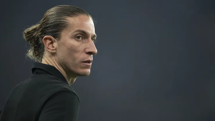 Filipe Luís, técnico do Flamengo. Foto: Jorge Rodrigues/AGIF