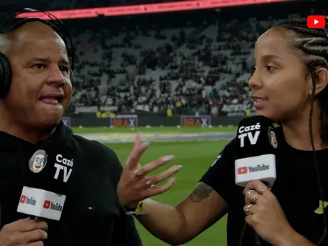 Marcelinho Carioca cai no choro na CazéTV com gol de Yuri Alberto