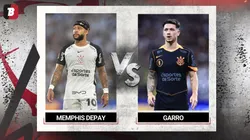 Depay e Garro são candidatos a cobrar pênalti no Corinthians. Fotos: Marcello Zambrana/AGIF e Thiago Ribeiro/AGIF