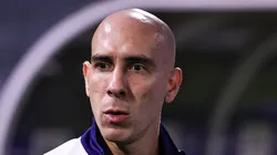 O arbitro Lucas Canetto Bellote durante partida entre Palmeiras e Mirassol no estadio Arena Barueri pelo campeonato Paulista 2026.