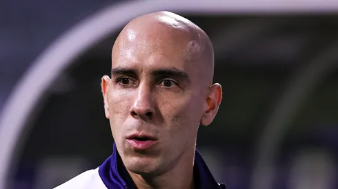 O arbitro Lucas Canetto Bellote durante partida entre Palmeiras e Mirassol no estadio Arena Barueri pelo campeonato Paulista 2026.