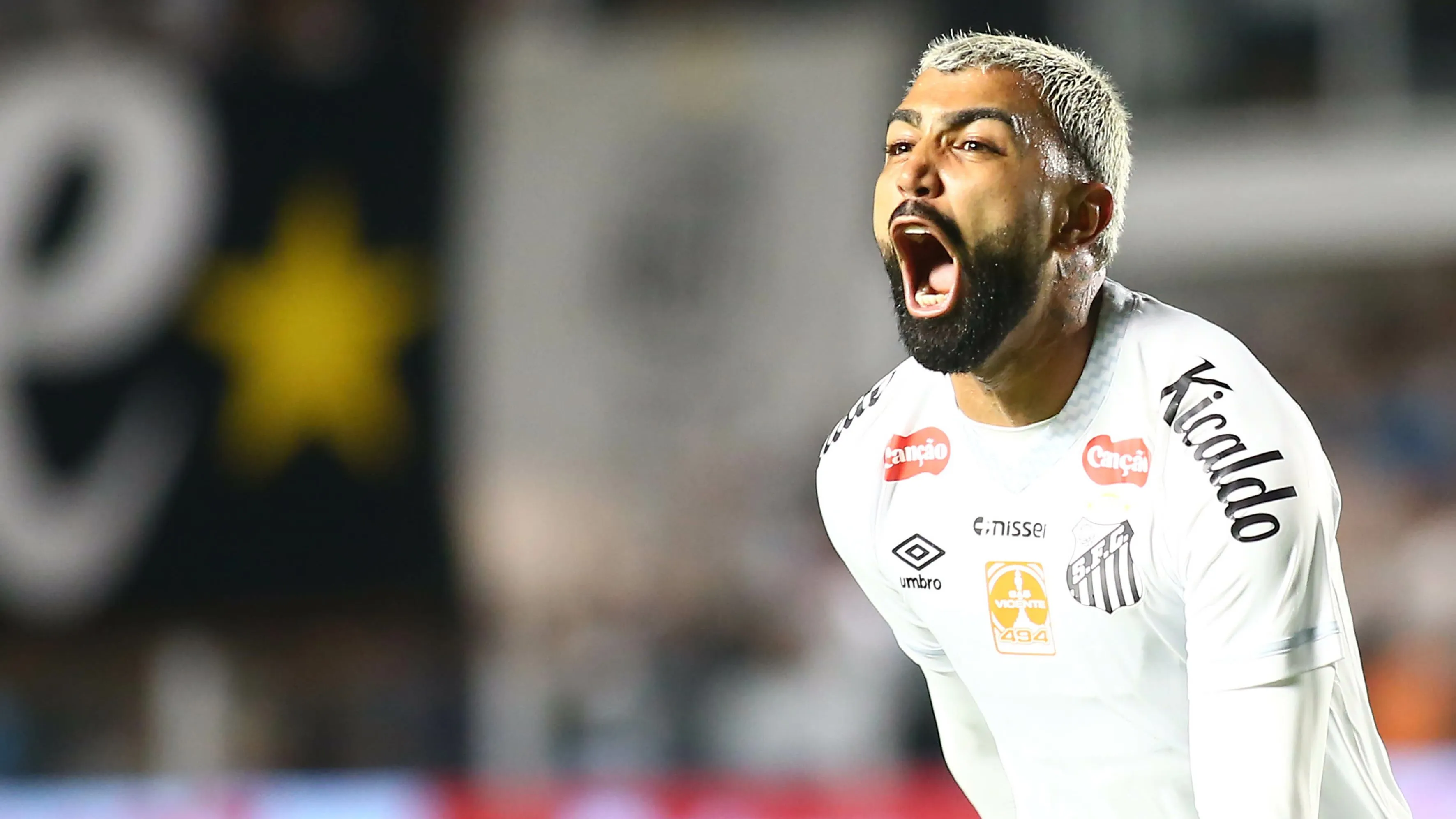 SP – SANTOS – 22/01/2026 – PAULISTA 2026, SANTOS X CORINTHIANS – Gabriel Barbosa jogador do Santos comemora seu gol durante partida contra o Corinthians no estadio Vila Belmiro pelo campeonato Paulista 2026. Foto: Mauricio De Souza/AGIF