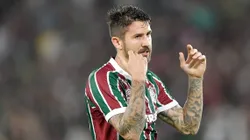 Everaldo jogador do Fluminense durante partida contra o Bahia no estadio Maracana pelo campeonato Copa Do Brasil 2025.