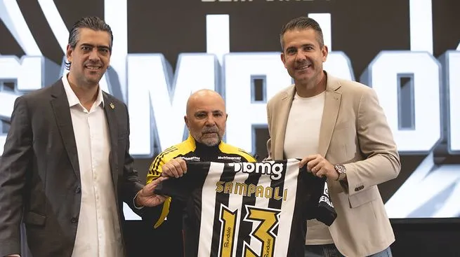 Sampaoli no Atlético. Foto: Pedro Souza / Atlético