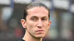 Filipe Luís, técnico do Flamengo em partida pelo campeonato (Foto: Rodrigo Valle/Getty Images)