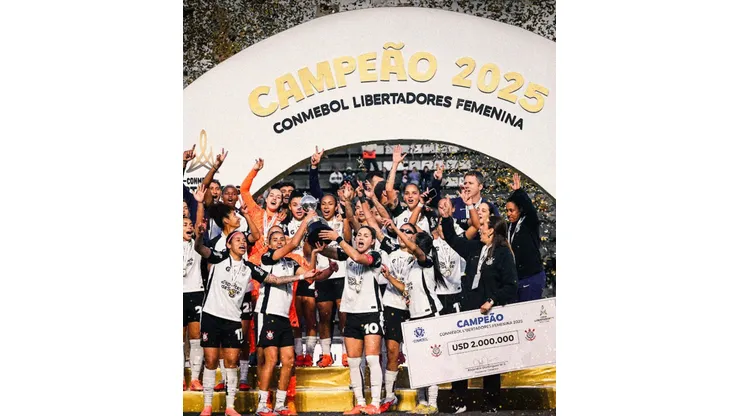 Corinthians, campeão da Libertadores 2025. Foto: reprodução/Instagram/@corinthiansfutebolfeminino