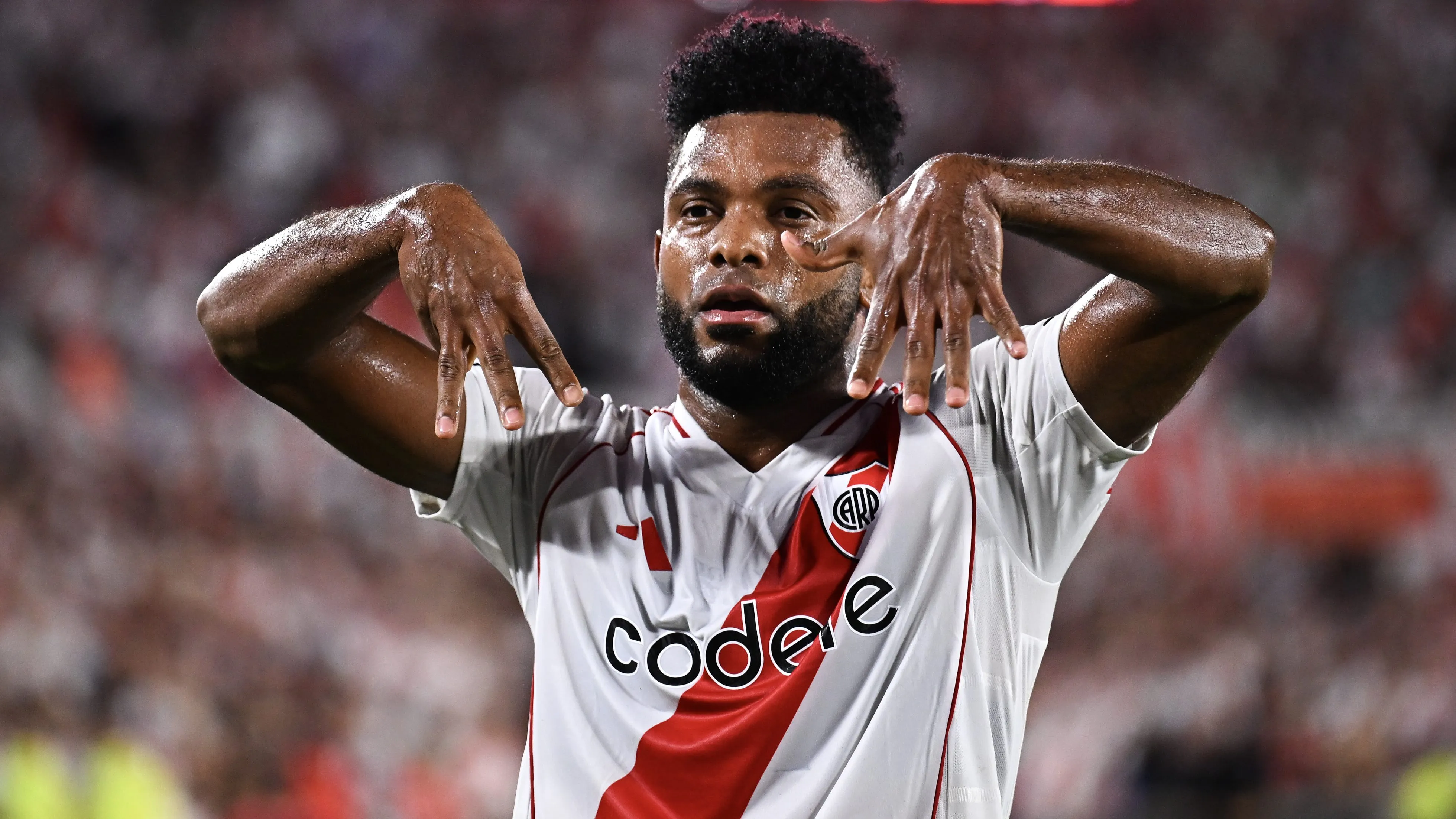 Miguel Borja. (Photo by Rodrigo Valle/Getty Images)