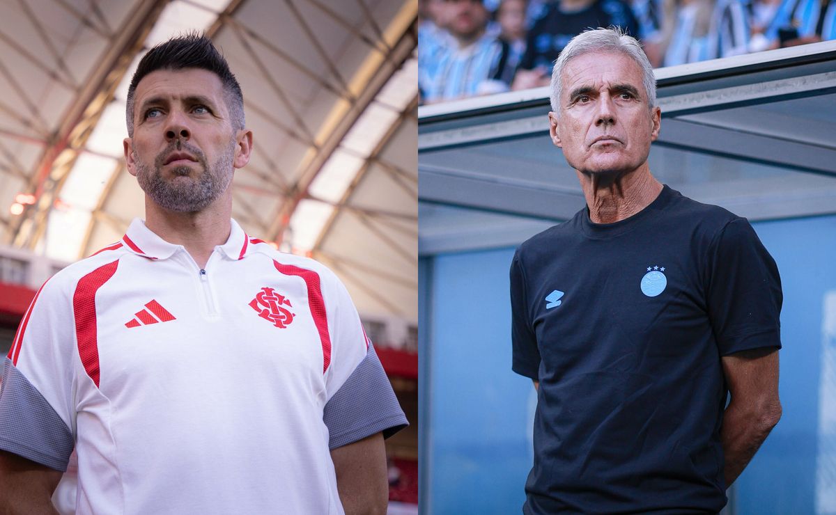 Gre-Nal 449 terá duelo entre Paulo Pezzolano e Luís Castro, dois técnicos estrageiros