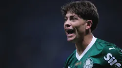 Agustin Giay, jogador do Palmeiras, durante partida contra o Juventude no estadio Arena Allianz Parque pelo campeonato Brasileiro A 2025. Foto: Ettore Chiereguini/AGIF