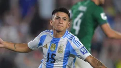 Almada durante partida contra a Bolívia. Foto: Marcelo Endelli/Getty Images