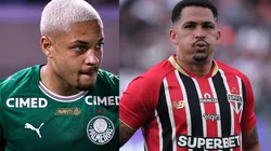 Vitor Roque e Luciano vão se enfrentar no Choque-Rei - Fotos: Fabio Giannelli/AGIF e Ettore Chiereguini/AGIF