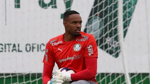 Carlos Miguel durante partida do Alviverde. Foto: Cesar Greco/Palmeiras/by Canon