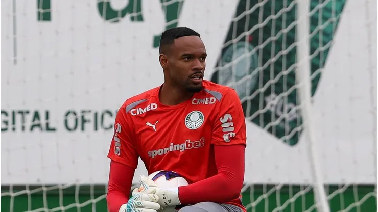 Carlos Miguel durante partida do Alviverde. Foto: Cesar Greco/Palmeiras/by Canon