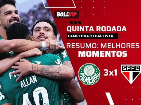 Palmeiras vence o São Paulo em clássico agitado pelo Paulistão