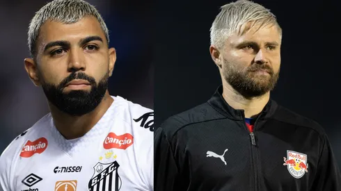 Gabigol e Sasha vão se enfrentar neste domingo pelo Paulistão – Fotos: Marcello Zambrana/AGIF e JoiselAmaral/AGIF