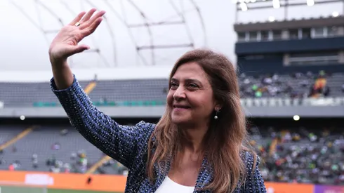 Leila antes do jogo contra o SPFC começar
