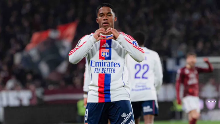 Endrick, atacante do Lyon em partida pelo campeonato francês (Foto: Reprodução / Redes Sociais / Lyon)