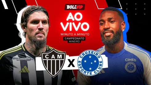 Atlético-MG x Cruzeiro [e transmitido ao vivo pelo Bolavip Brasil. Fotos: Fernando Moreno e Gilson Lobo (AGIF)