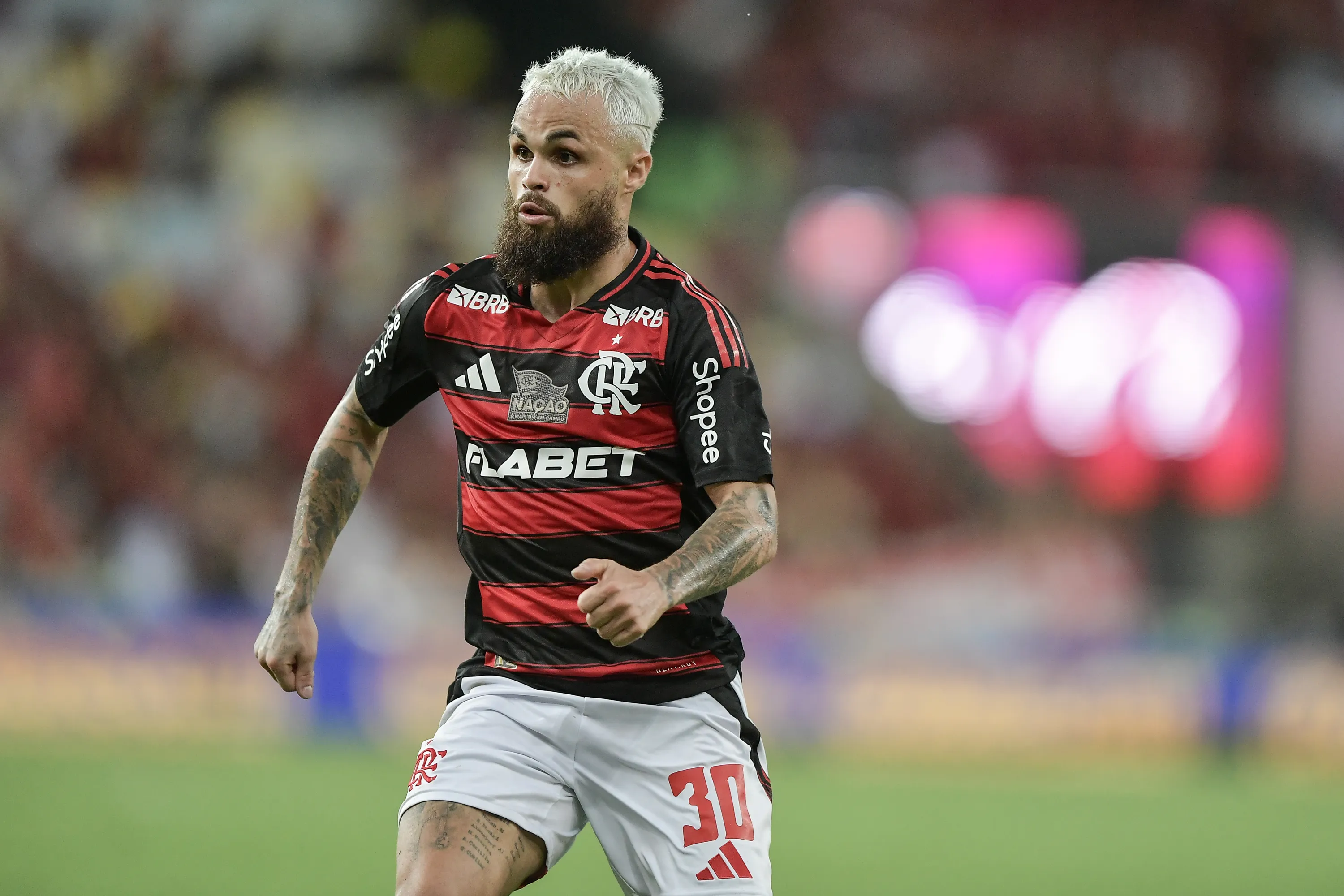 Michael durante confronto pelo Flamengo. Foto: Thiago Ribeiro/AGIF