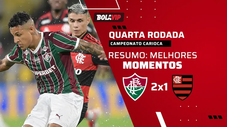 Fluminense vence o Flamengo no Maracanã. Foto: Thiago Ribeiro/AGIF