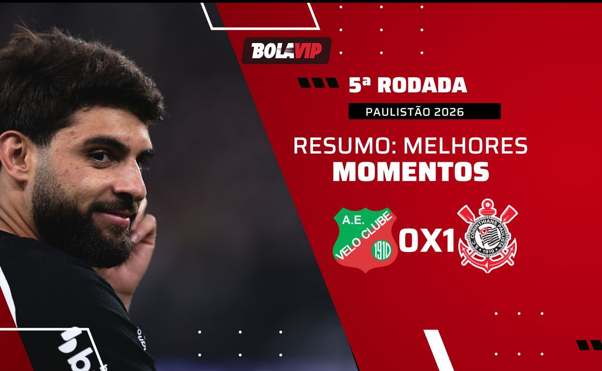 Velo Clube 0 x 1 Corinthians: resumo completo da vitória alvinegra pelo Paulistão