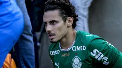 SP - BARUERI - 24/01/2026 - PAULISTA 2026, PALMEIRAS X SÃO PAULO - Raphael Veiga jogador do Palmeiras durante partida contra o São Paulo no estádio Arena Barueri pelo campeonato Paulista 2026. Foto: Marco Miatelo/AGIF