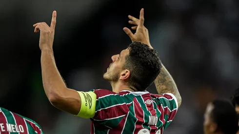 RJ – RIO DE JANEIRO – 13/05/2023 – BRASILEIRO A 2023, FLUMINENSE X CUIABA – Nino jogador do Fluminense comemora seu gol durante partida contra o Cuiaba no estadio Maracana pelo campeonato BRASILEIRO A 2023. Foto: Thiago Ribeiro/AGIF
