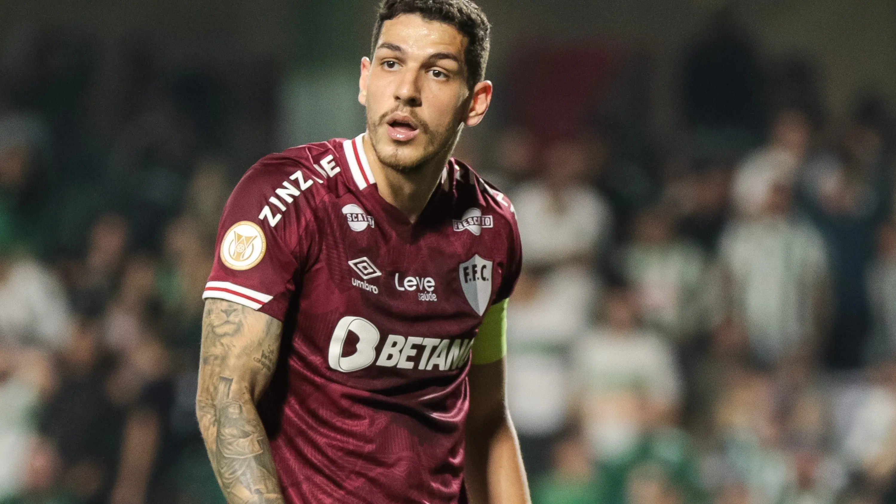 PR – CURITIBA – 24/07/2023 – BRASILEIRO A 2023, CORITIBA X FLUMINENSE – Nino jogador do Fluminense durante partida contra o Coritiba no estadio Couto Pereira pelo campeonato Brasileiro A 2023. Foto: Robson Mafra/AGIF