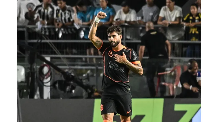 Yuri Alberto (Corinthians) celebrando seu gol contra o Santos, no dia 22.01.2026. Foto: Jota Erre/AGIF