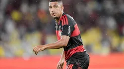Samuel Lino (Flamengo) durante jogo contra o Fluminense, no dia 25.01.2026. Foto: Thiago Ribeiro/AGIF