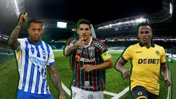 Igor Júlio, Nino e Jhon Arias. Fotos: Michael Steele, Dan Istitene, Wagner Meier e Ricardo Moreira (Getty Images)