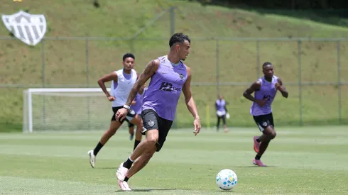 Atlético-MG vem embalado após vitória no clássico mineiro Foto: Daniela Veiga / Atlético