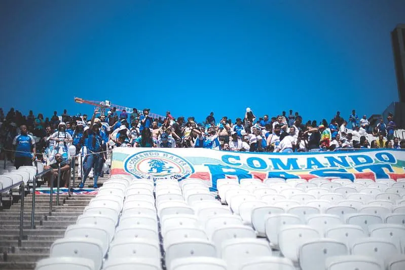 Torcida cruzeirense marcou presença na Neo Química. Foto: Gustavo Martins/Cruzeiro