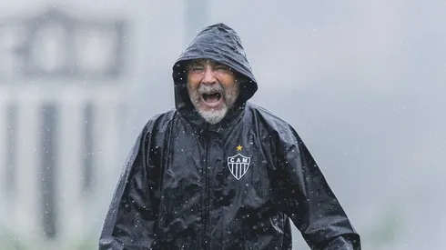 Sampaoli em treino na Cidade do Galo – Foto: Pedro Souza / Atlético