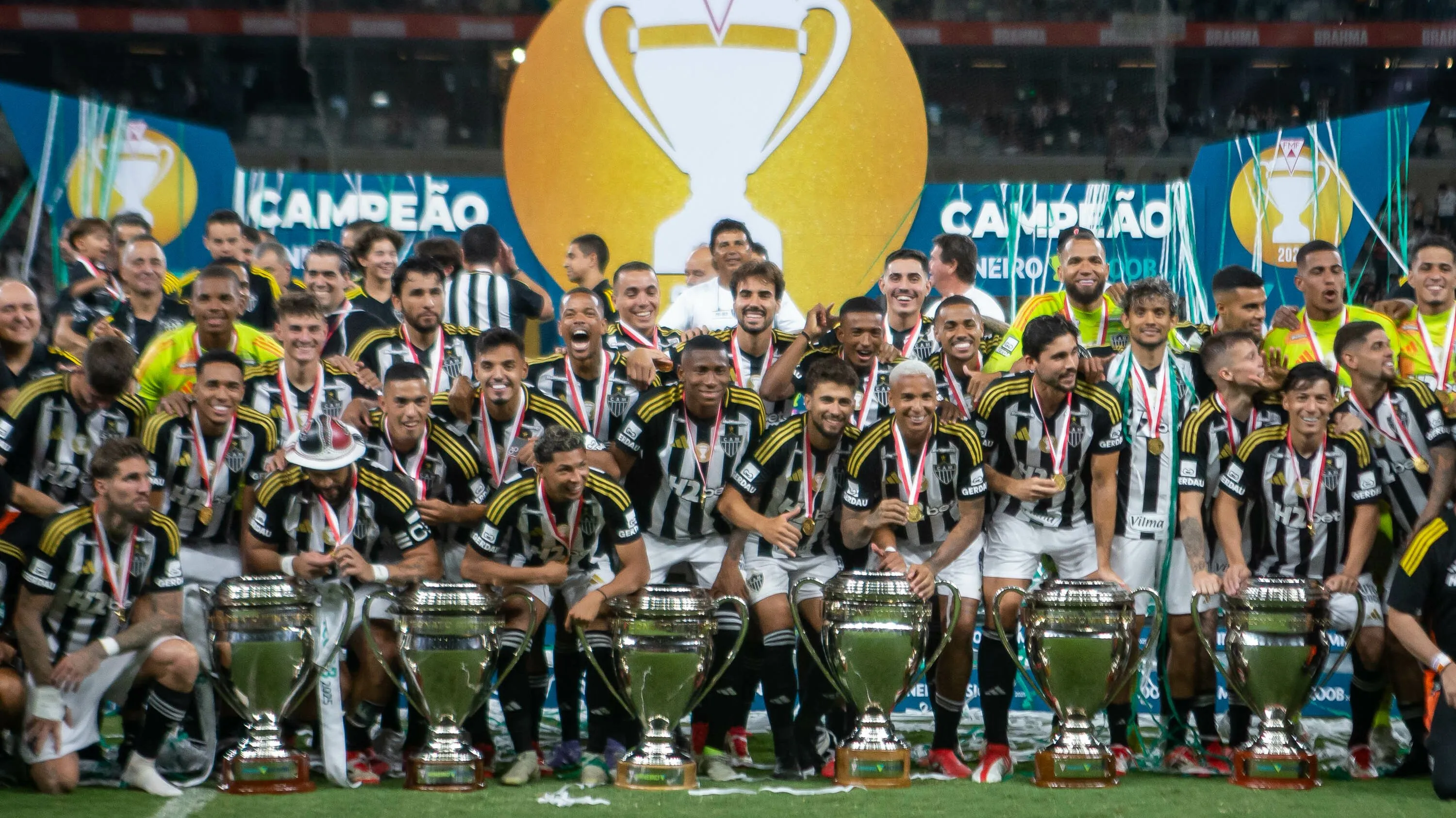 Atlético-MG campeão do Estadual de 2025. Foto: Fernando Moreno/AGIF