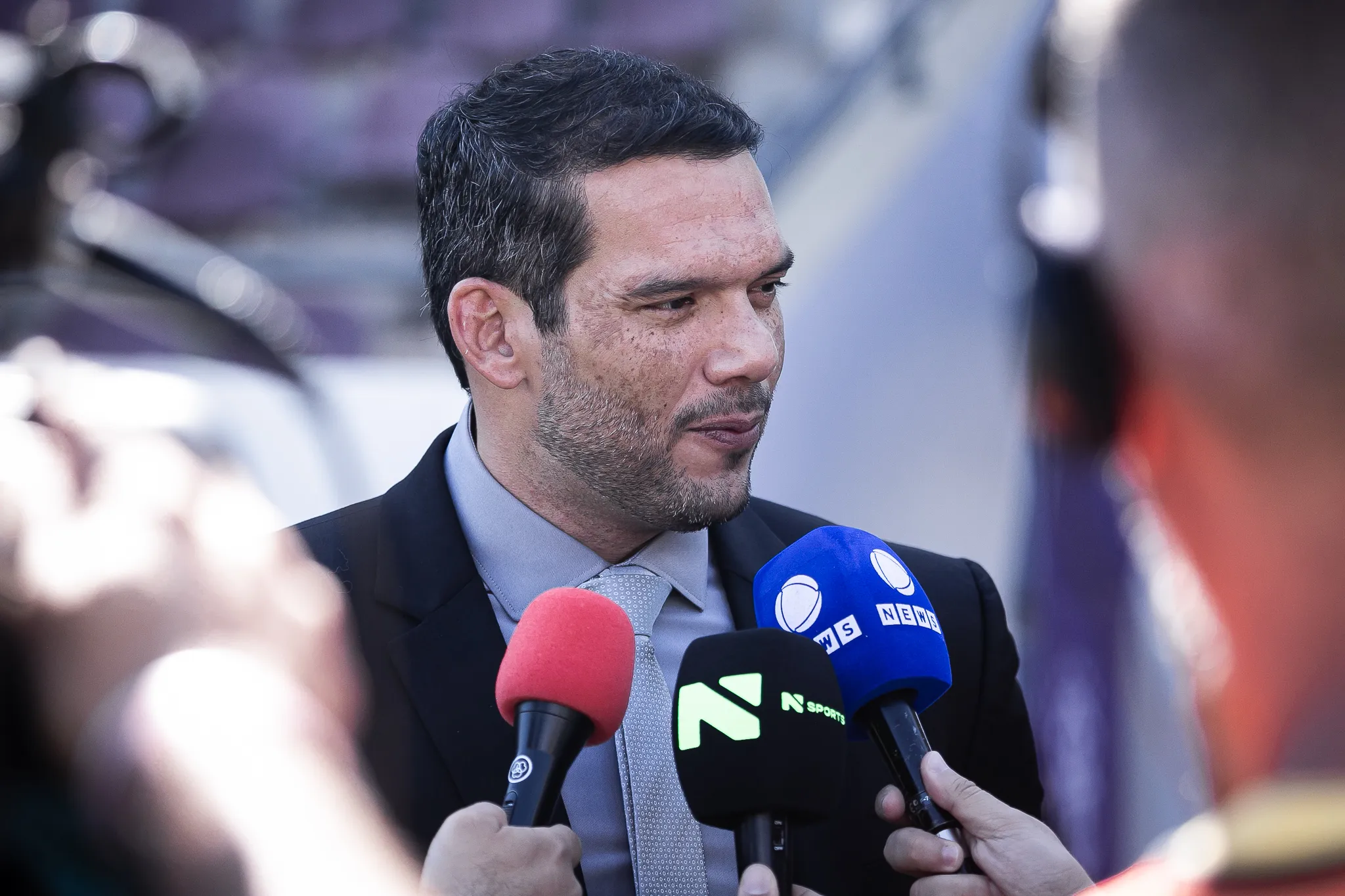 Samir Xaud, Presidente da CBF presente na partida no estadio Fonte Luminosa pelo campeonato Copa Do Brasil Feminina 2025. Foto: Vinicius Silva/AGIF