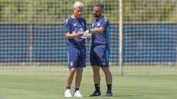 Luís Castro, treinador do Grêmio em treino no CT Luiz Carvalho (Foto: Rodrigo Fatturi / Grêmio)