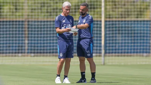 Luís Castro, treinador do Grêmio em treino no CT Luiz Carvalho (Foto: Rodrigo Fatturi / Grêmio)