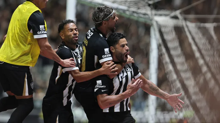 Hulk jogador do Atletico comemora seu gol durante partida contra o Cruzeiro no estadio Arena MRV pelo campeonato Mineiro 2026. Foto: Gilson Lobo/AGIF