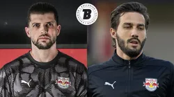 Tiago Volpi x Cleiton. Fotos: Ari Ferreira/Red Bull Bragantino e Joisel Amaral/AGIF
