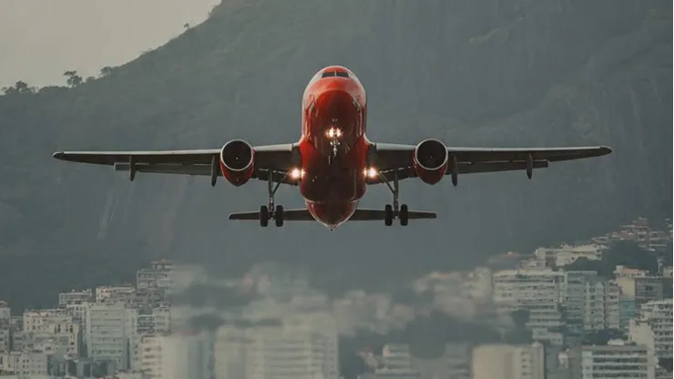 Avião do Flamengo gerado por IA