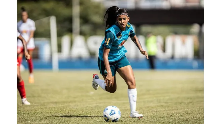 Mileninha pela Seleção. Foto: Divulgação/CBF