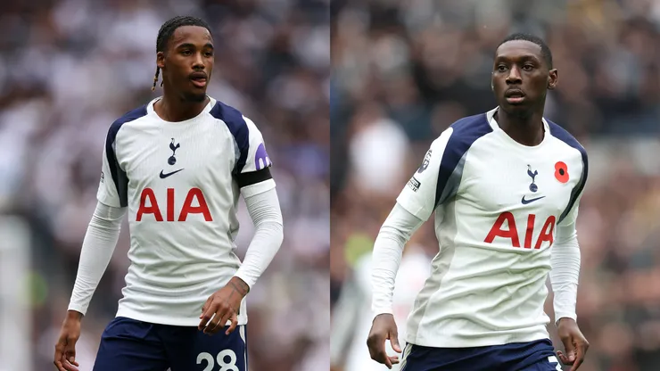 Wilson Odobert e Kolo Muani. Fotos: Justin Setterfield e Julian Finney - Getty Images