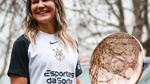 Gabi Zanotti em Londres. Foto: Rodrigo Gazzanel/Ag. Corinthians