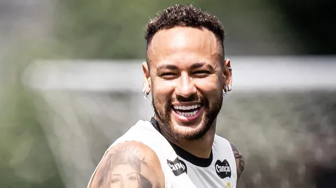 Neymar no CT Rei Pelé. Foto: Raul Baretta/ Santos FC